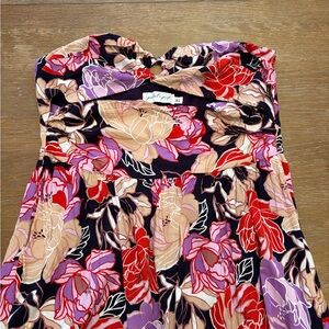 Petal & Pup Floral Maxi Dress - Red, Purple, Beige